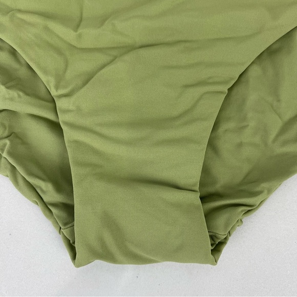 NEW Seafolly Hipster Bikini Bottom Low Rise Women's Size 10 Moss Green - Picture 5 of 7